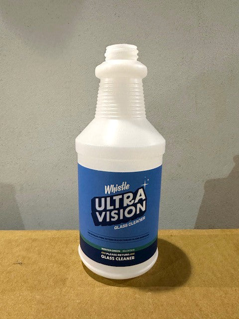 Whistle Ultra Vision Glass Cleaner 16oz Spray Bottle (Case of 138)